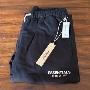 Fear of God Essentials‎ FW24 Fleece Sweatpants - Black (Size L)